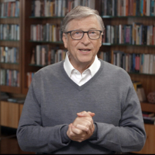 Imagen de Bill Gates hablando